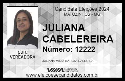 Candidato JULIANA CABELEREIRA 2024 - MATOZINHOS - Eleições