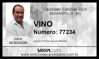 Candidato VINO 2024 - SILVIANÓPOLIS - Eleições