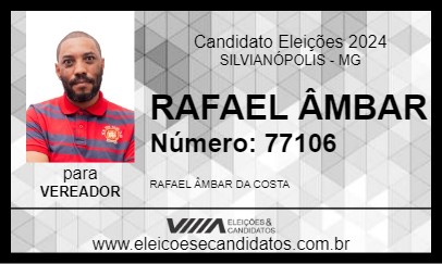 Candidato RAFAEL ÂMBAR 2024 - SILVIANÓPOLIS - Eleições