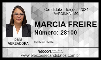 Candidato MARCIA FREIRE 2024 - VARGINHA - Eleições