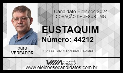 Candidato EUSTAQUIM 2024 - CORAÇÃO DE JESUS - Eleições