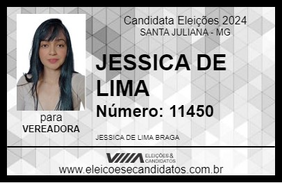 Candidato JESSICA DE LIMA 2024 - SANTA JULIANA - Eleições