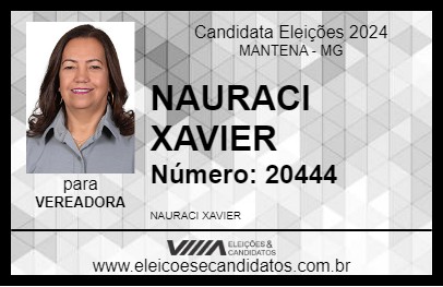 Candidato NAURACI XAVIER 2024 - MANTENA - Eleições