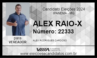 Candidato ALEX RAIO-X 2024 - IPANEMA - Eleições