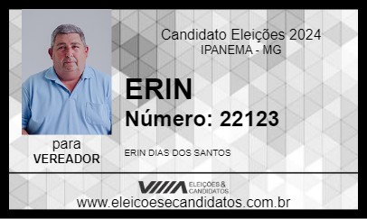 Candidato ERIN 2024 - IPANEMA - Eleições