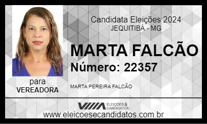 Candidato MARTA FALCÃO 2024 - JEQUITIBÁ - Eleições