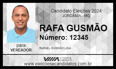 Candidato RAFA GUSMÃO 2024 - JORDÂNIA - Eleições