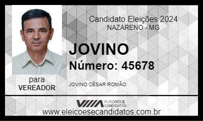 Candidato JOVINO 2024 - NAZARENO - Eleições