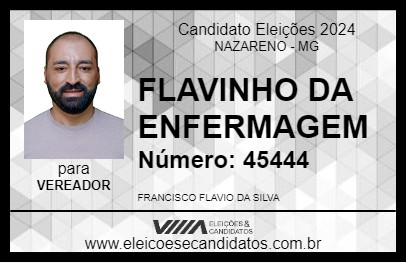 Candidato FLAVINHO DA ENFERMAGEM 2024 - NAZARENO - Eleições