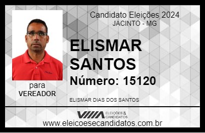 Candidato ELISMAR SANTOS 2024 - JACINTO - Eleições