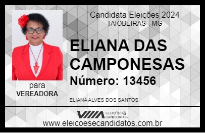 Candidato ELIANA DAS CAMPONESAS 2024 - TAIOBEIRAS - Eleições