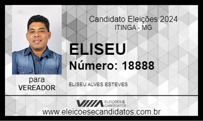 Candidato ELISEU 2024 - ITINGA - Eleições