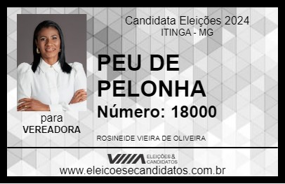 Candidato PEU DE PELONHA 2024 - ITINGA - Eleições