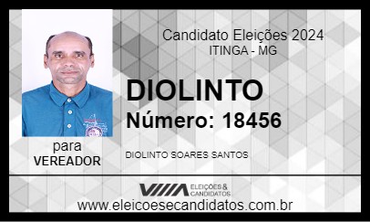 Candidato DIOLINTO 2024 - ITINGA - Eleições