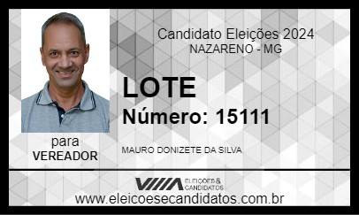 Candidato LOTE 2024 - NAZARENO - Eleições