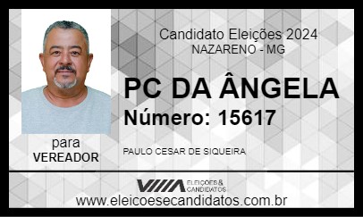 Candidato PC DA ÂNGELA 2024 - NAZARENO - Eleições