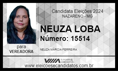 Candidato NEUZA LOBA 2024 - NAZARENO - Eleições