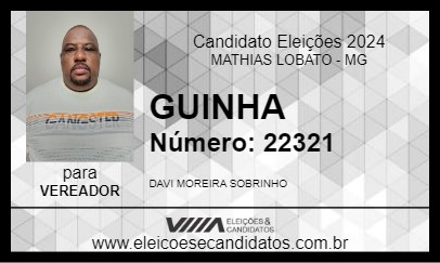 Candidato GUINHA 2024 - MATHIAS LOBATO - Eleições