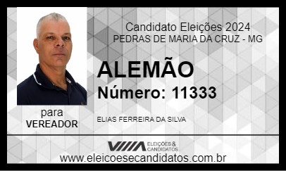 Candidato ALEMÃO 2024 - PEDRAS DE MARIA DA CRUZ - Eleições