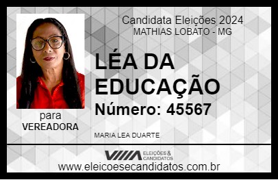 Candidato LEA DUARTE 2024 - MATHIAS LOBATO - Eleições