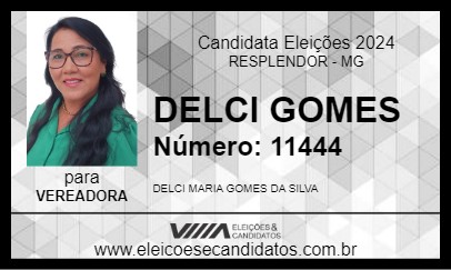 Candidato DELCI GOMES 2024 - RESPLENDOR - Eleições