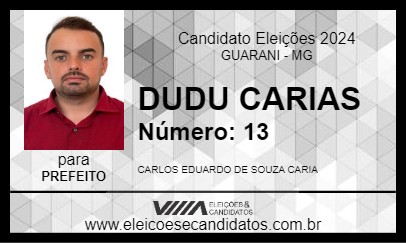 Candidato DUDU CARIAS 2024 - GUARANI - Eleições