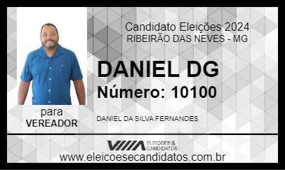 Candidato DANIEL DG 2024 - RIBEIRÃO DAS NEVES - Eleições