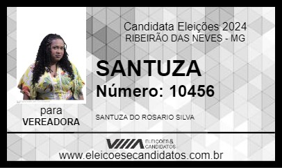 Candidato SANTUZA 2024 - RIBEIRÃO DAS NEVES - Eleições