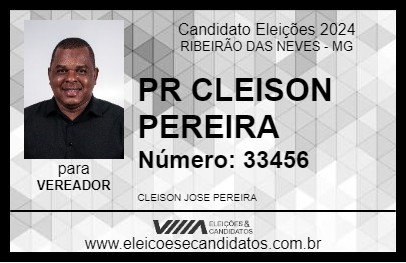 Candidato PR CLEISON PEREIRA 2024 - RIBEIRÃO DAS NEVES - Eleições