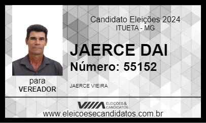 Candidato JAERCE DAI 2024 - ITUETA - Eleições