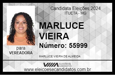 Candidato MARLUCE VIEIRA 2024 - ITUETA - Eleições