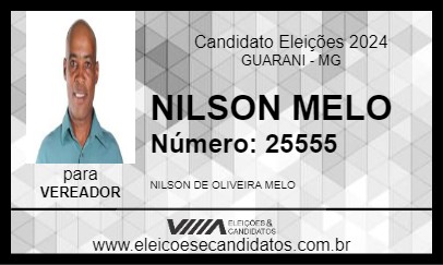 Candidato NILSON MELO 2024 - GUARANI - Eleições