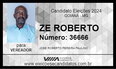 Candidato ZE ROBERTO 2024 - GOIANÁ - Eleições