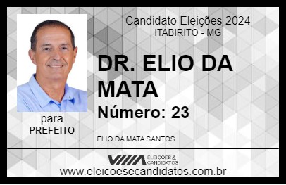 Candidato DR. ELIO DA MATA 2024 - ITABIRITO - Eleições