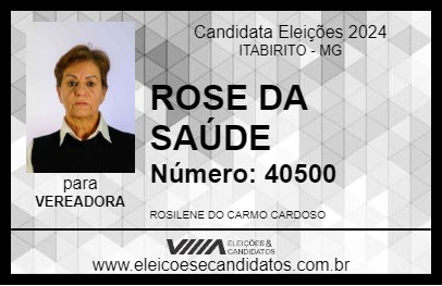 Candidato ROSE DA SAÚDE 2024 - ITABIRITO - Eleições