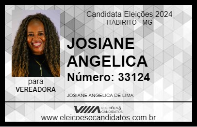 Candidato JOSIANE ANGELICA 2024 - ITABIRITO - Eleições