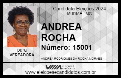 Candidato ANDREA ROCHA 2024 - MURIAÉ - Eleições