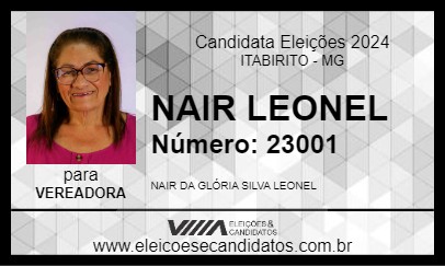 Candidato NAIR LEONEL 2024 - ITABIRITO - Eleições