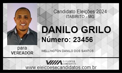 Candidato DANILO GRILO 2024 - ITABIRITO - Eleições