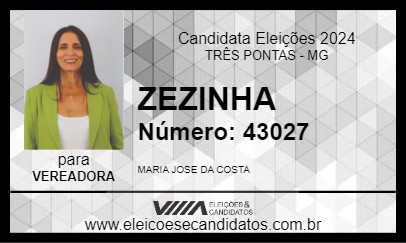 Candidato ZEZINHA 2024 - TRÊS PONTAS - Eleições