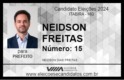 Candidato NEIDSON FREITAS 2024 - ITABIRA - Eleições