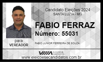 Candidato FABIO FERRAZ 2024 - SANTA LUZIA - Eleições