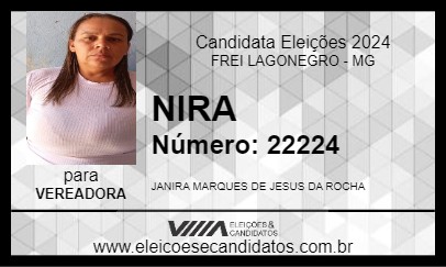 Candidato NIRA 2024 - FREI LAGONEGRO - Eleições