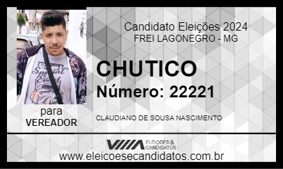 Candidato CHUTICO 2024 - FREI LAGONEGRO - Eleições