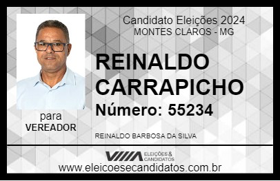 Candidato REINALDO CARRAPICHO 2024 - MONTES CLAROS - Eleições