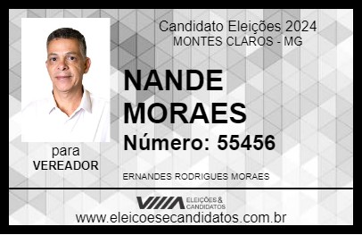 Candidato NANDE MORAES 2024 - MONTES CLAROS - Eleições