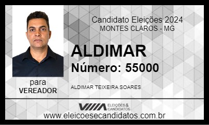 Candidato ALDIMAR 2024 - MONTES CLAROS - Eleições