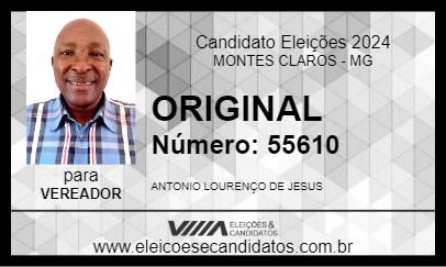 Candidato ORIGINAL 2024 - MONTES CLAROS - Eleições