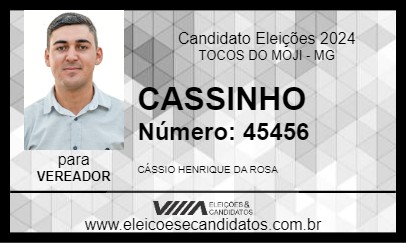 Candidato CASSINHO 2024 - TOCOS DO MOJI - Eleições