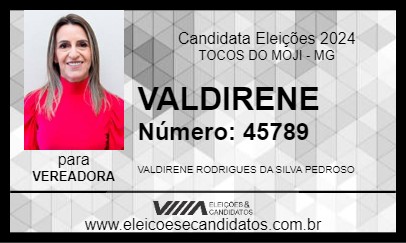 Candidato VALDIRENE 2024 - TOCOS DO MOJI - Eleições